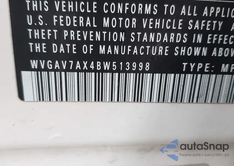 2011 Volkswagen Tiguan Sel from USA, damaged, VIN WVGAV7AX4BW513998